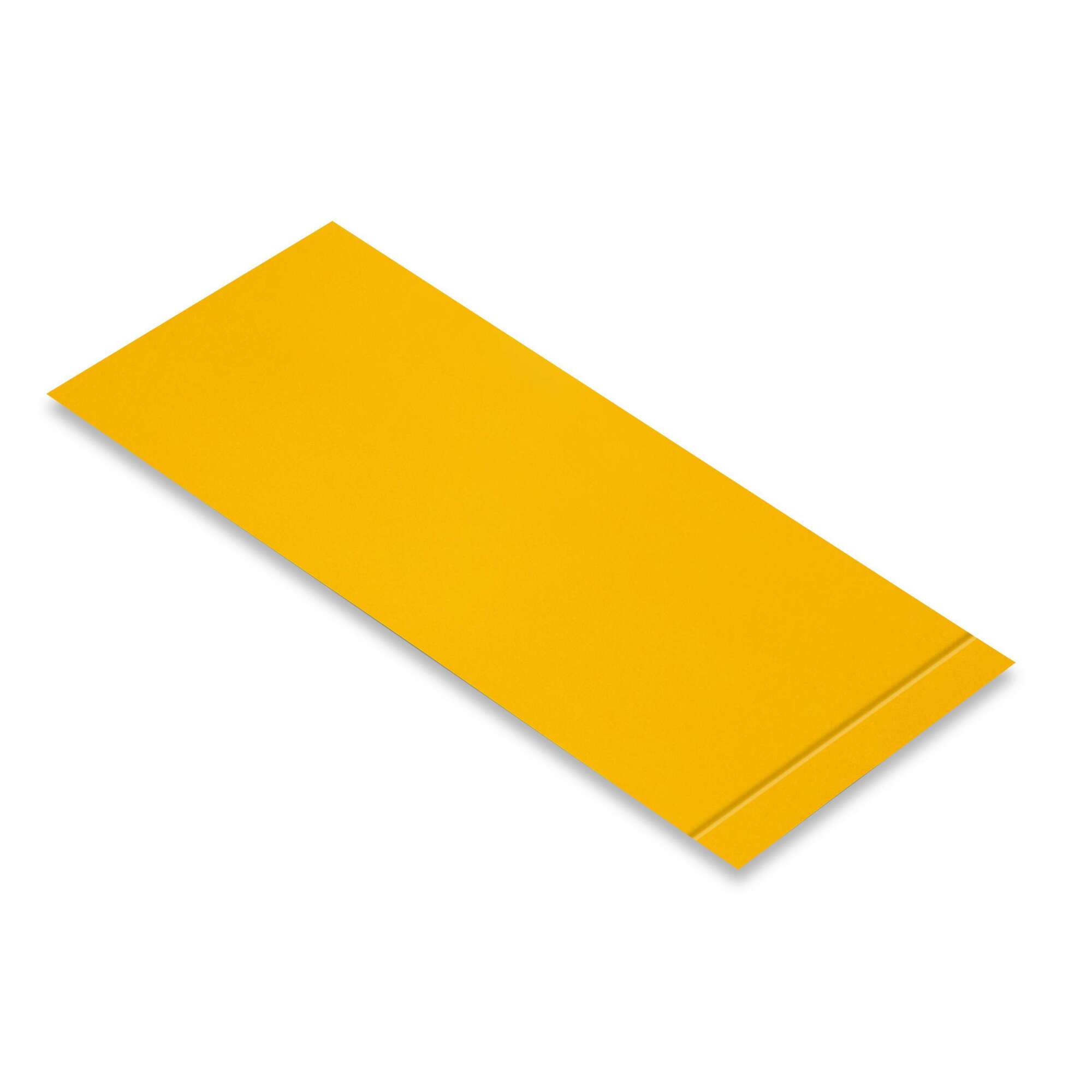 Mighty Line Peel and Stick Floor Tape Segments — 3in. x 10in., Yellow, 100 Pcs, Heavy-Duty Vinyl, Model# 3STRIPY10